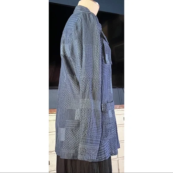 Johnny Was Thora Trapunto Embroidered Denim Jacket S - Picture 6 of 14